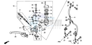 CBR900RR FIRE BLADE drawing FR. BRAKE MASTER CYLINDER