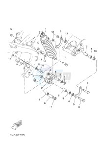 MT125A MT-125 ABS (5D7M) drawing REAR SUSPENSION