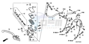 CB600FA9 Australia - (U / ABS) drawing FR. BRAKE MASTER CYLINDER (CB600FA/FA3)