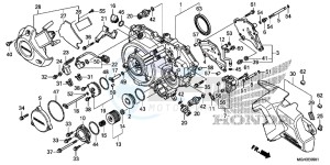 VFR1200XDD CrossTourer - VFR1200X Dual Clutch 2ED - (2ED) drawing RIGHT CRANKCASE COVER (VFR1200XD)