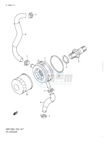 GSF-1250 BANDIT EU drawing OIL COOLER