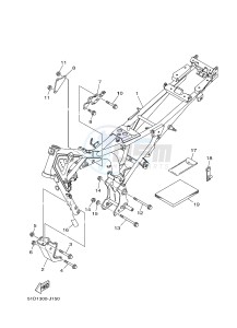 YBR125ED (51D3) drawing FRAME