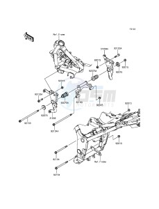 NINJA 300 ABS EX300BGF XX (EU ME A(FRICA) drawing Engine Mount