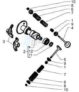 X9 250 drawing Camshaft -Valves