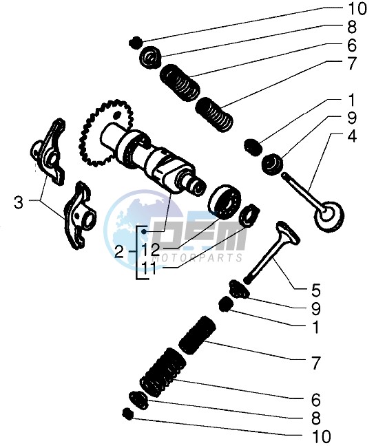 Camshaft -Valves