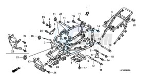 TRX400XC drawing FRAME BODY