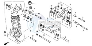 RVF750R drawing REAR CUSHION