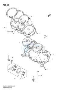 DL650 (E3) V-Strom drawing SPEEDOMETER (DL650L1 E28)