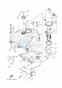 YFM700R (BCXJ) drawing FUEL TANK