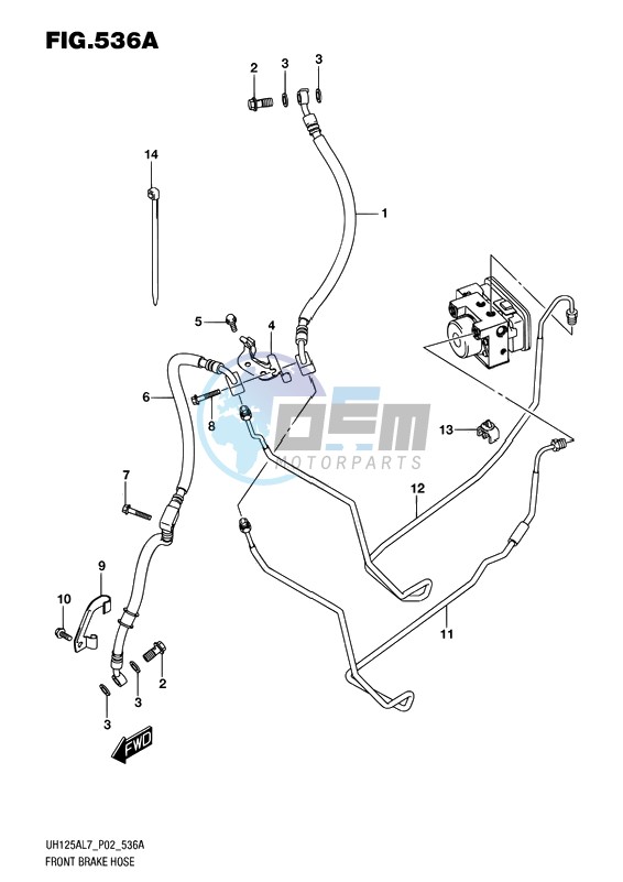 FRONT BRAKE HOSE