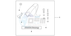 CBR1000RR9 Europe Direct - (ED / MME REP) drawing HUGGER CANDY TAHTIAN BLUE