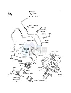 VERSYS_ABS KLE650DEF XX (EU ME A(FRICA) drawing Brake Piping