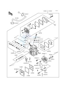 JS 750 A [750 SX] (A1-A4) [750 SX] drawing CARBURETOR