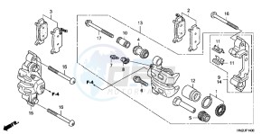 TRX500FPAD TRX500FPA ED drawing FRONT CALIPER