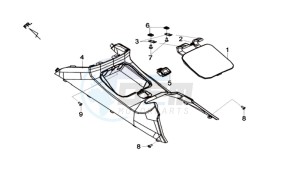 MAXSYM 600 I ABS EXECUTIVE EURO4 L7 drawing MAINTENANCE COVER