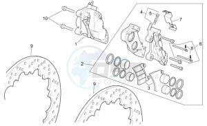 RSV 2 1000 SP drawing Front brake caliper