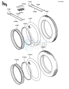 KZ 305 B [CSR BELT] (B1) [CSR BELT] drawing WHEELS_TIRES