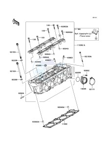 Z750 ZR750L8F GB XX (EU ME A(FRICA) drawing Cylinder Head