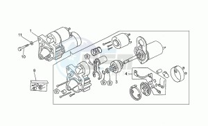 Sport 1100 Carburatori Carburatori drawing Starter motor