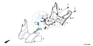 VFR800XD CrossRunner - VFR800X UK - (E) drawing HANDLE COVER