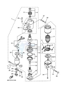 FL150AETX drawing STARTER-MOTOR