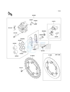 KX 250 W [KX250F MONSTER ENERGY] (W9FA) W9F drawing FRONT BRAKE