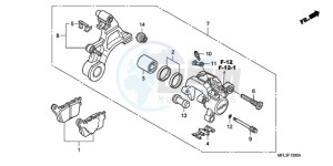 CBR1000RR9 Australia - (U / MME) drawing REAR BRAKE CALIPER