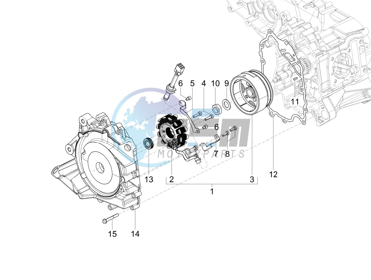 Flywheel magneto