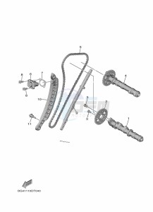 YXE850EN YXE85WPHM (BAND) drawing CAMSHAFT & CHAIN