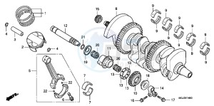 CBF1000FB drawing CRANKSHAFT/ PI STON