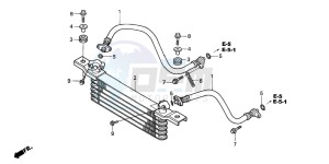 TRX350TM FOURTRAX drawing OIL COOLER