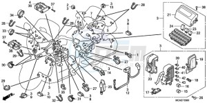 GL18009 BR / AB - (BR / AB) drawing WIRE HARNESS