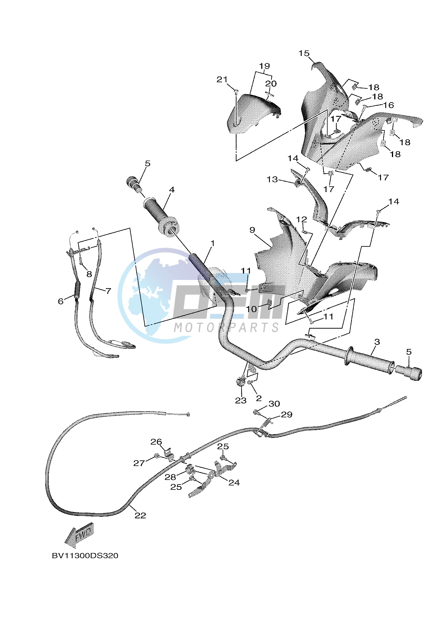 STEERING HANDLE & CABLE