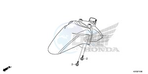 SH125DSG SH125 UK - (E) drawing FRONT FENDER