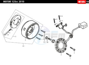 MARATHON-AC-RED 50 drawing MAGNETIC - FLYWHEEL