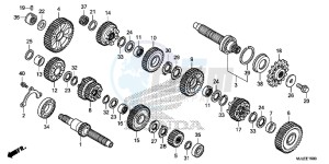 NC750SAE NC750SA ED drawing TRANSMISSION (NC750S/ SA)