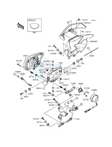 KLX250 KLX250SFF XX (EU ME A(FRICA) drawing Headlight(s)