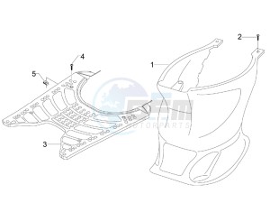 Stalker 50 Naked drawing Central cover - Footrests