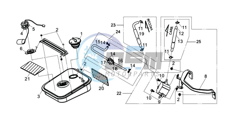 FUEL TANK - FUEL CUT