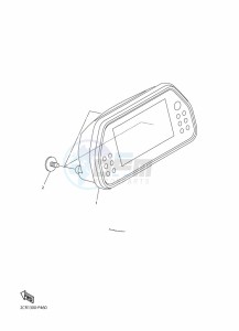 YZF-R1 (BX4D) drawing METER