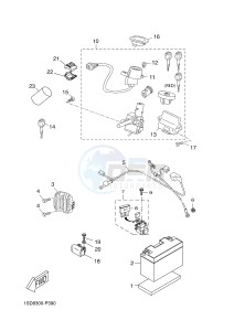 YPR400RA XMAX 400 ABS EVOLIS 400 ABS (1SDF) drawing ELECTRICAL 1