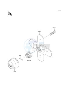 KVF 650 G [BRUTE FORCE 650 4X4I HARDWOODS GREEN HD] (G6F-G9F) G7F drawing REAR HUB