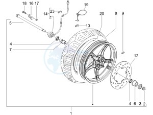 Runner 50 Pure Jet Race (CH) CH drawing Front wheel