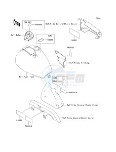 EN 500 C [VULCAN 500 LTD] (C6-C9) [VULCAN 500 LTD] drawing LABELS-- EN500-C6_C7- -