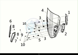 JOYMAX-Z+ 125 (LW12W3-EU) (M2) drawing WIND SCREEN