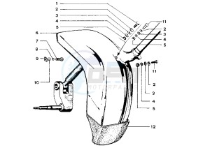 FL2 HP 50 drawing Front mudguard