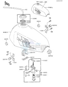 KL 250 C [KLR250] (C1-C2) [KLR250] drawing FUEL TANK