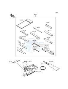 NINJA_250SL_ABS BX250BFSA XX (EU ME A(FRICA) drawing Owner's Tools