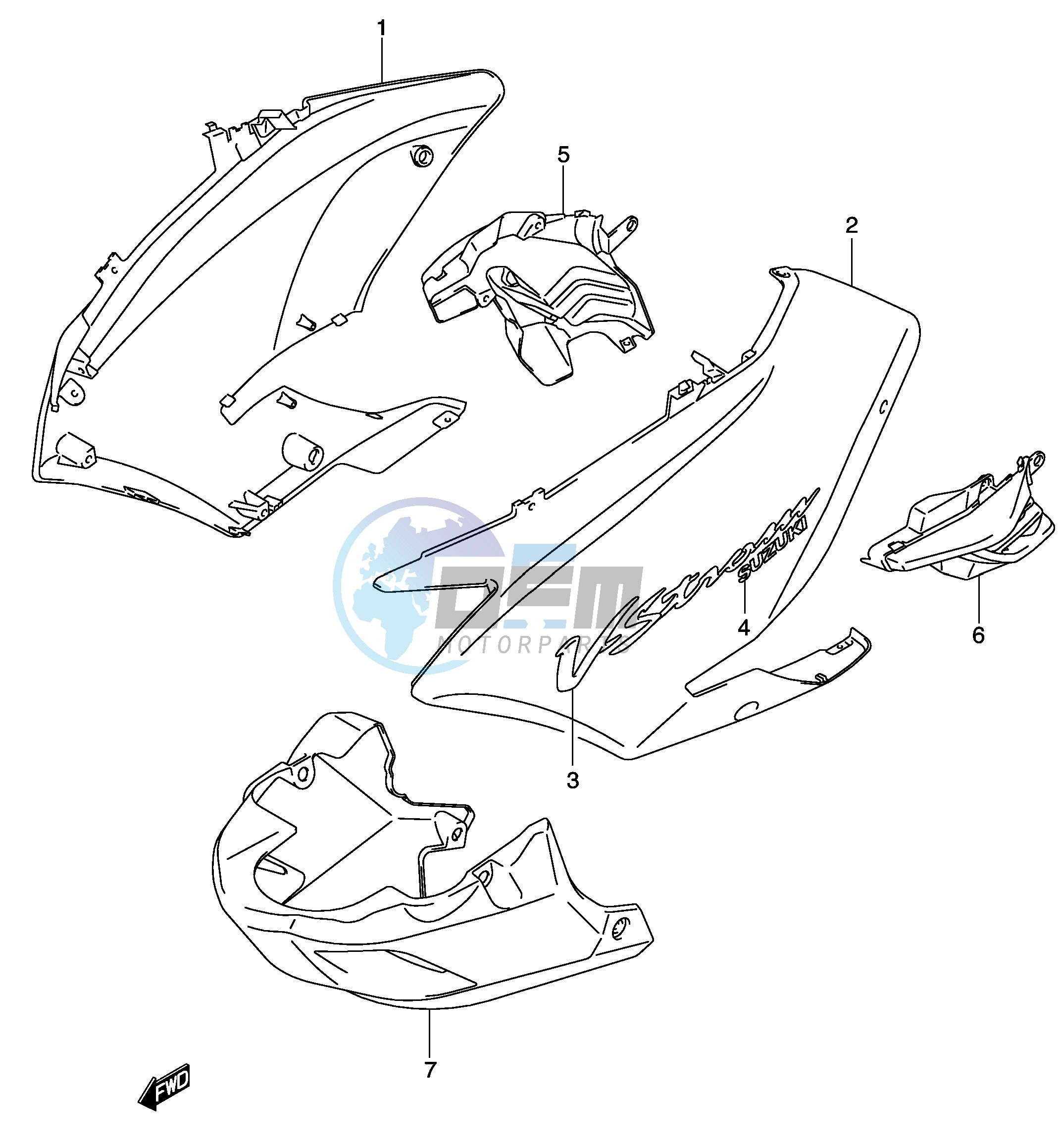 SIDE COWLING (MODEL K2)