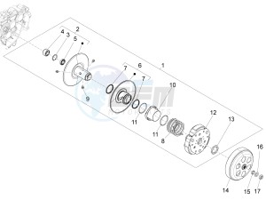 Liberty 125 4t 3v ie e3 (Vietnam ) Vietnam drawing Driven pulley